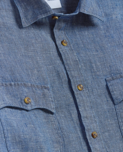 Linen Twill Shirt Jacket, image 2