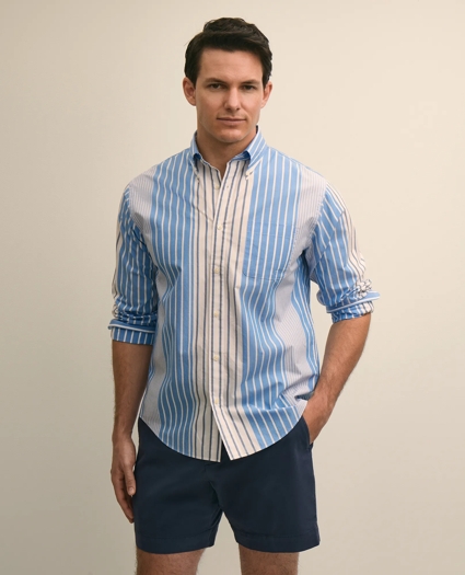 Friday Shirt, Poplin Fun Stripe, image 1