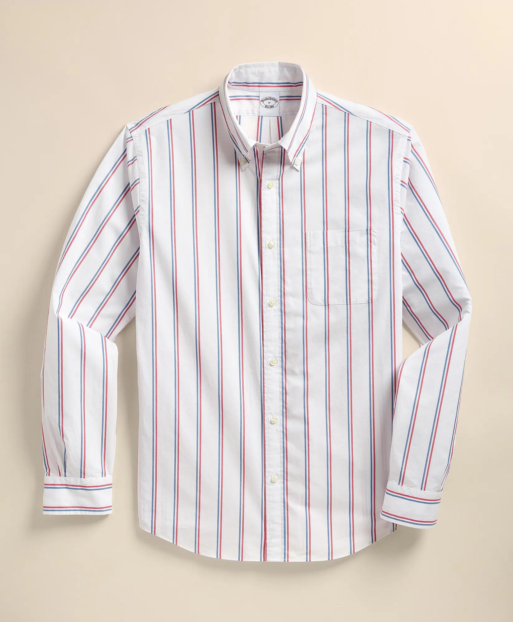 Friday Shirt, Poplin Ribbon Stripe, image 1