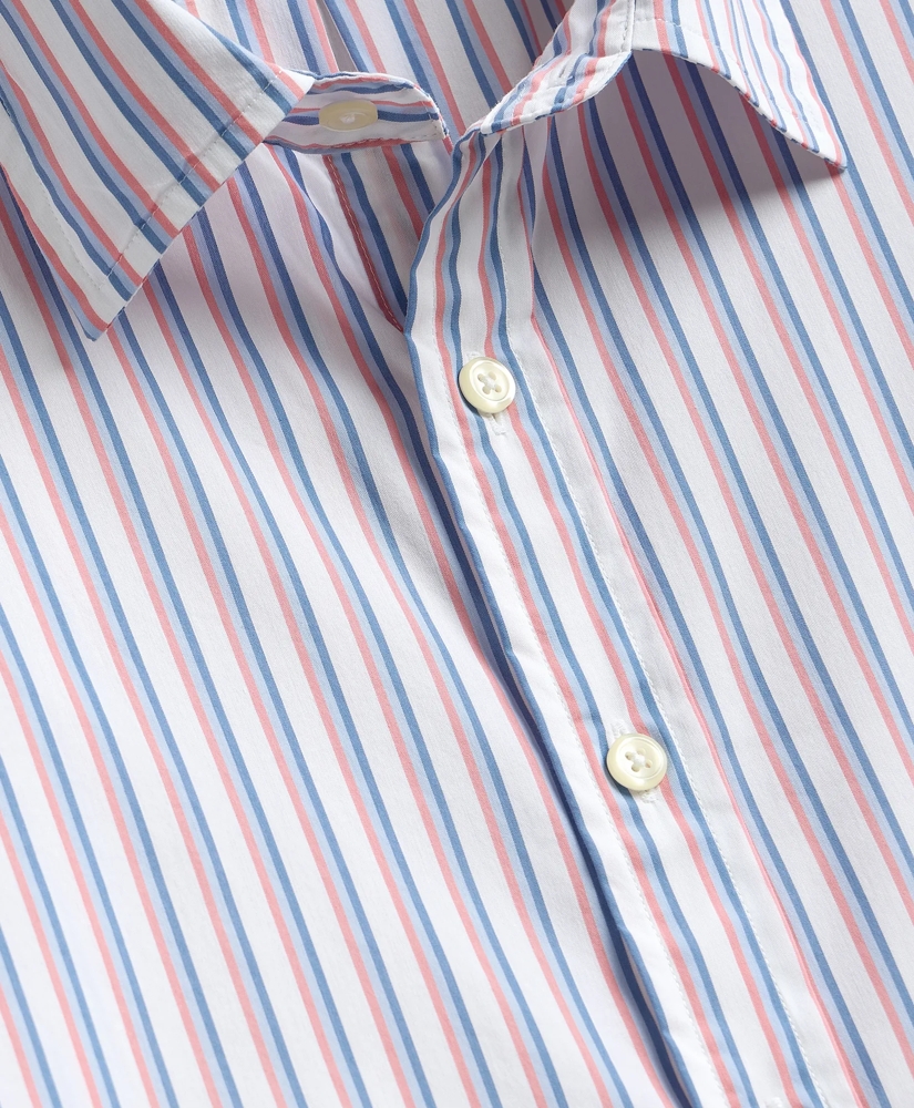 Performance Series Stretch Spread Collar, Ribbon Stripe Sport Shirt, image 5