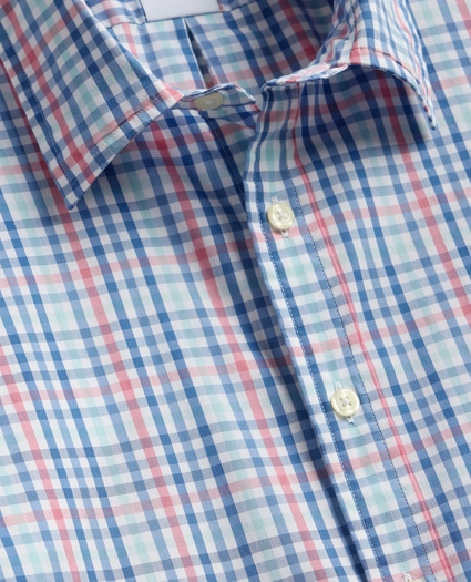 Performance Series Stretch Spread Collar, Gingham Sport Shirt, image 6