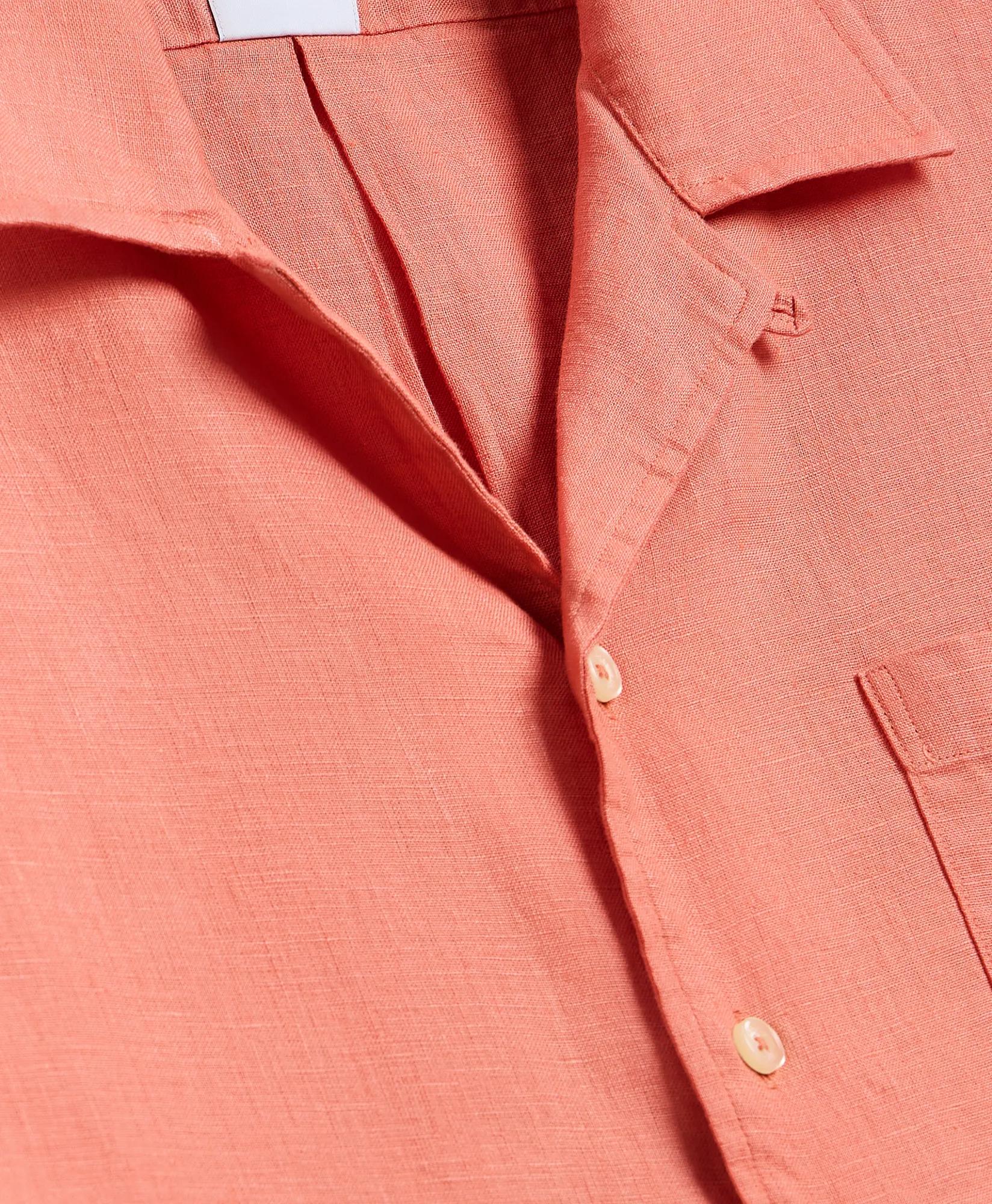 Irish Linen Camp Collar, Short-Sleeve Shirt, image 2