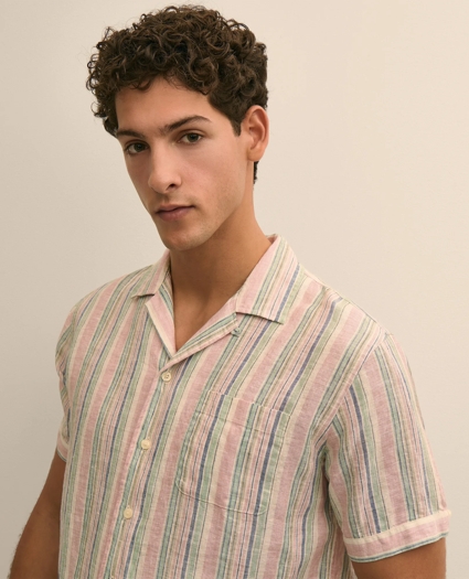 Irish Linen Short-Sleeve Sport Shirt, image 1