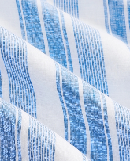 Irish Linen Short-Sleeve Camp Collar Sport Shirt, image 3