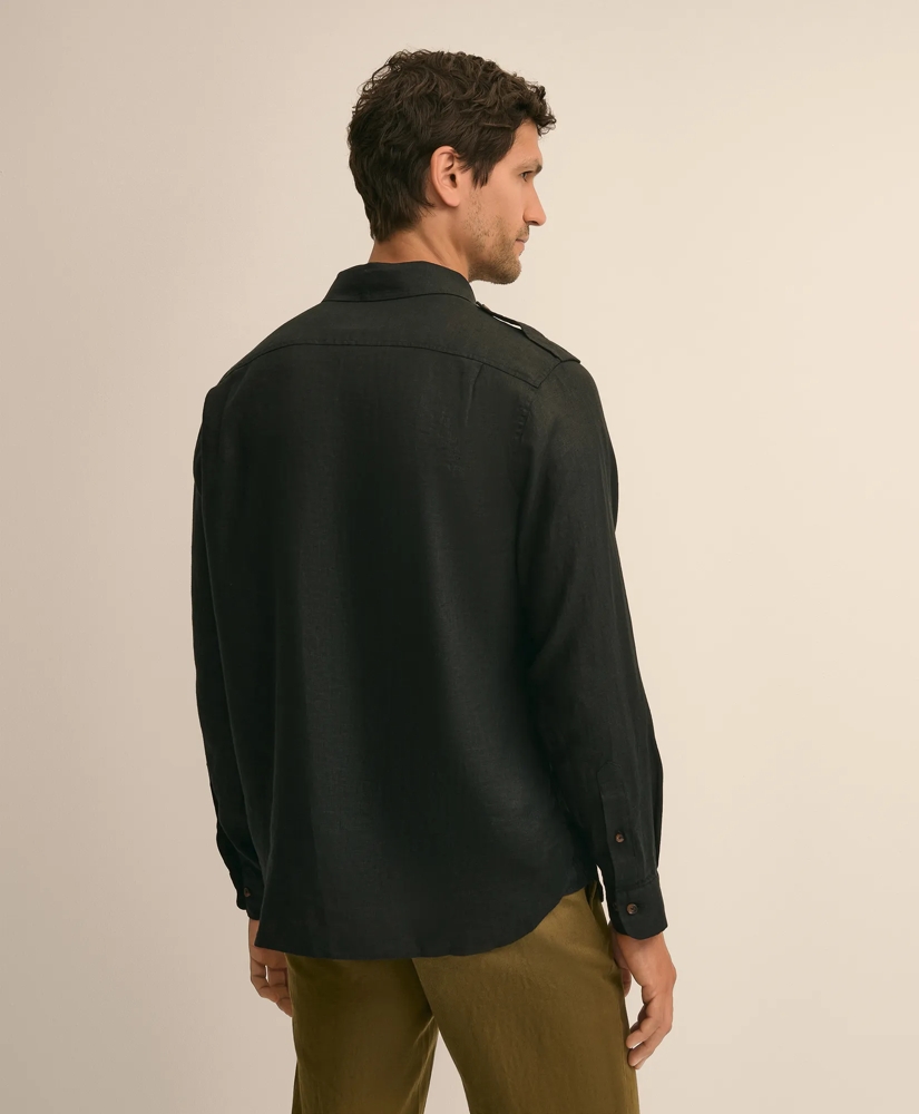 Linen Military Sport Shirt, image 4