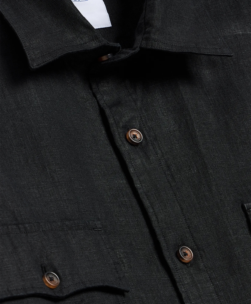 Linen Military Sport Shirt, image 5