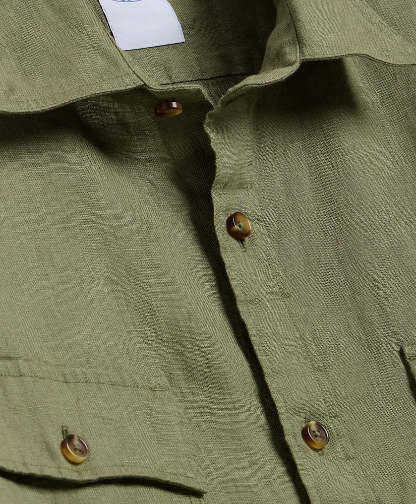 Linen Military Sport Shirt, image 5