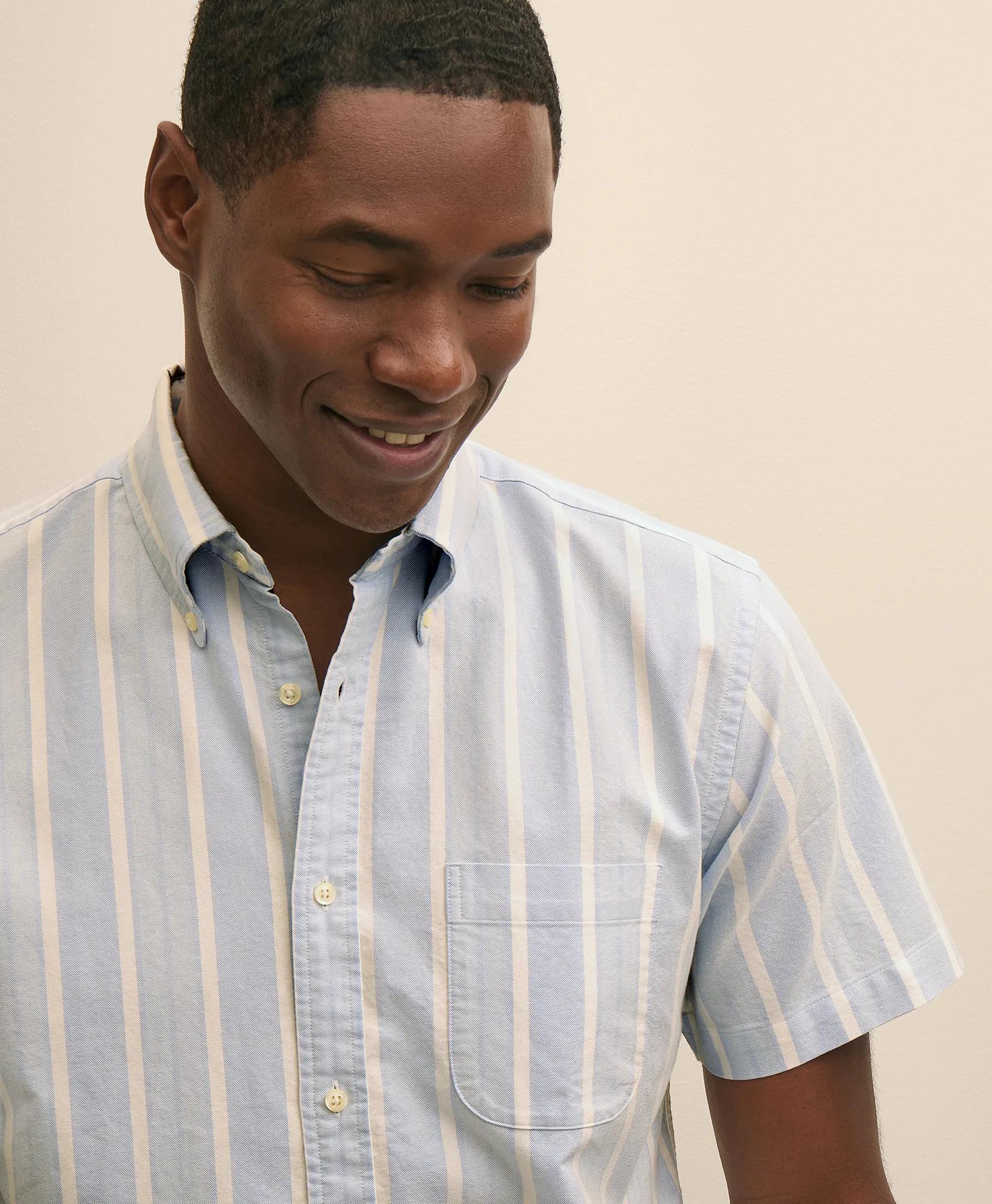 Friday Shirt, Short-Sleeve Oxford Stripe, image 2