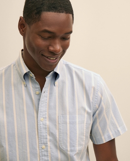 Friday Shirt, Short-Sleeve Oxford Stripe, image 2