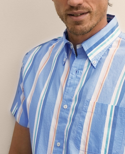 Friday Shirt, Short-Sleeve Poplin Stripe, image 2