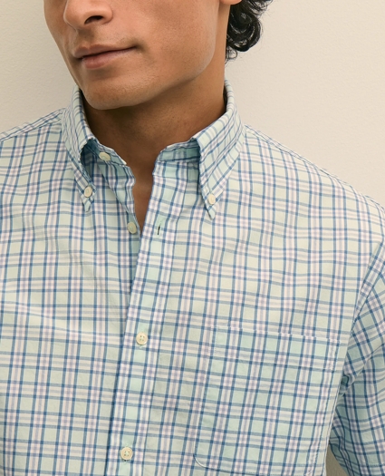 Friday Shirt, Short-Sleeve Poplin Check, image 2