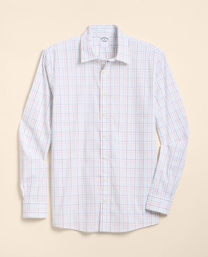 Performance Series Stretch Spread Collar, Tattersall Sport Shirt, image 1