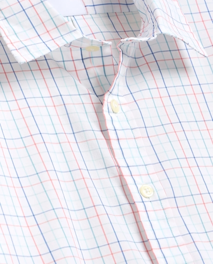 Performance Series Stretch Spread Collar, Tattersall Sport Shirt, image 2