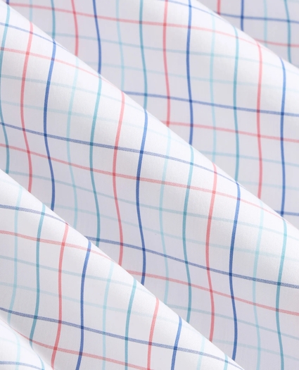 Performance Series Stretch Spread Collar, Tattersall Sport Shirt, image 3