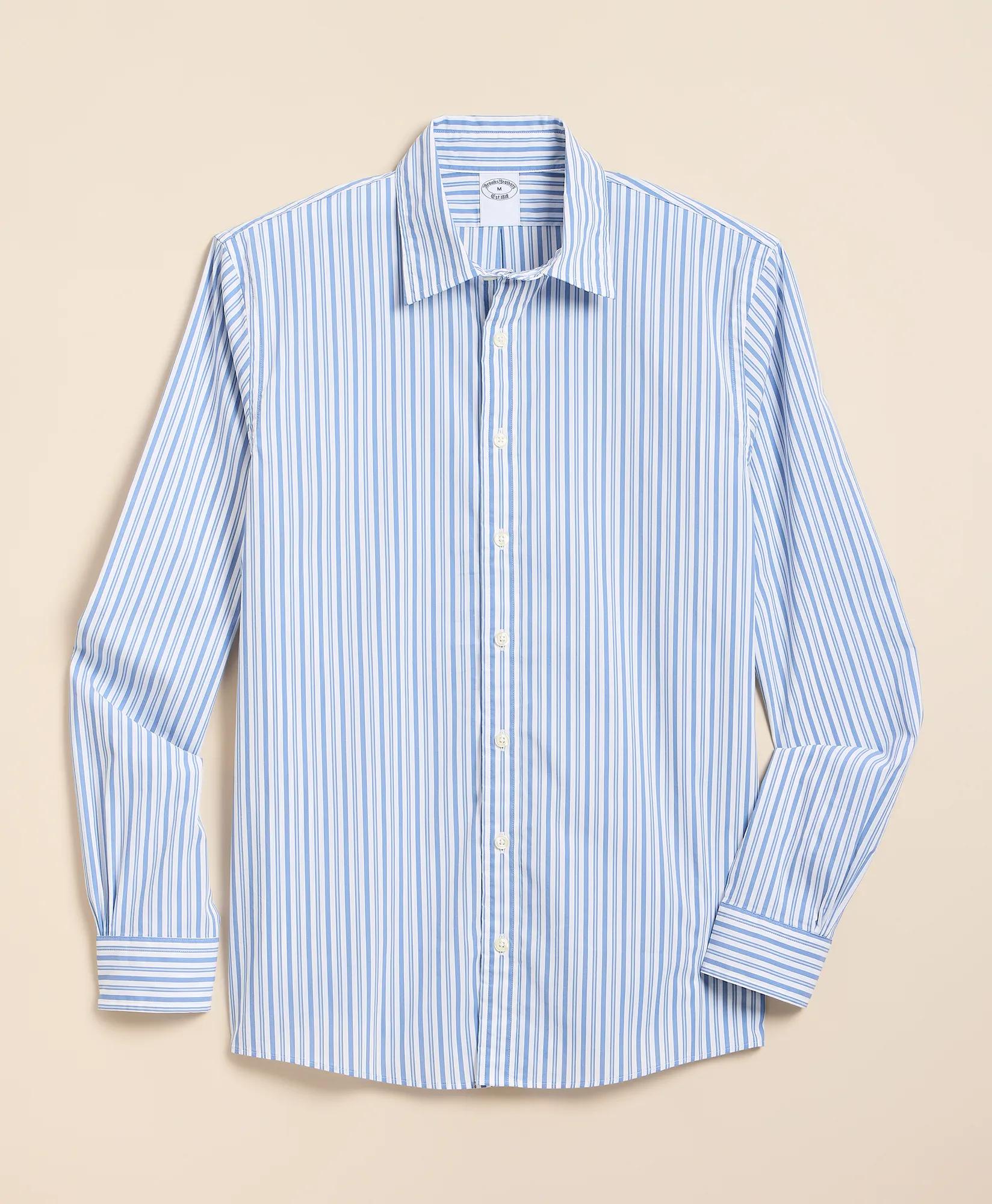 Performance Series Stretch Spread Collar, Striped Sport Shirt, image 1