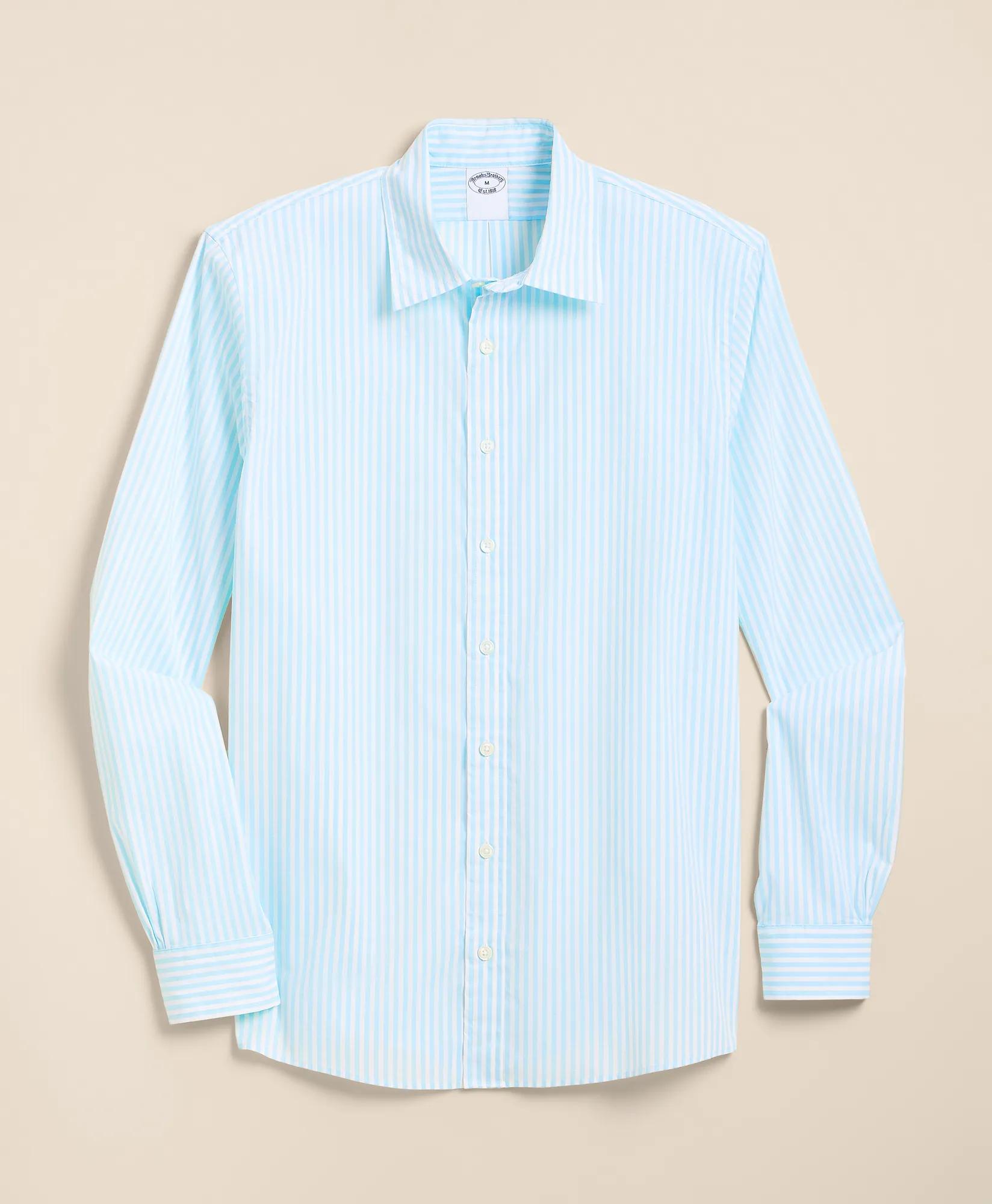 Performance Series Stretch Spread Collar, Striped Sport Shirt, image 1