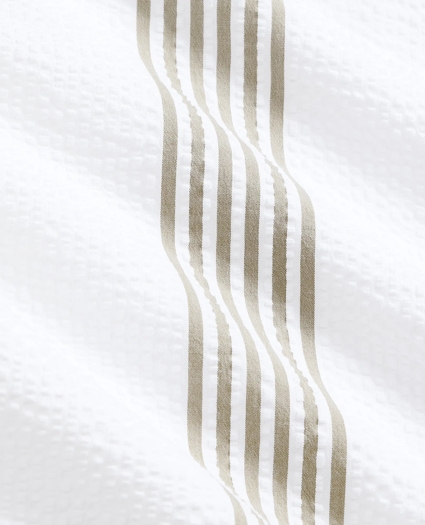 Cotton Blend Seersucker Camp Collar Shirt, image 3