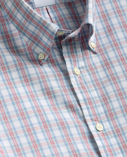 Performance Series Stretch Polo Button-Down Collar, Tartan Sport Shirt, image 2