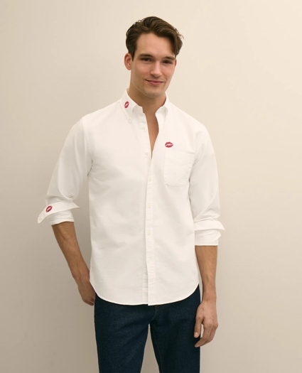 Marilyn Monroe 100 Friday Oxford Cotton Polo Button-Down Shirt, image 1