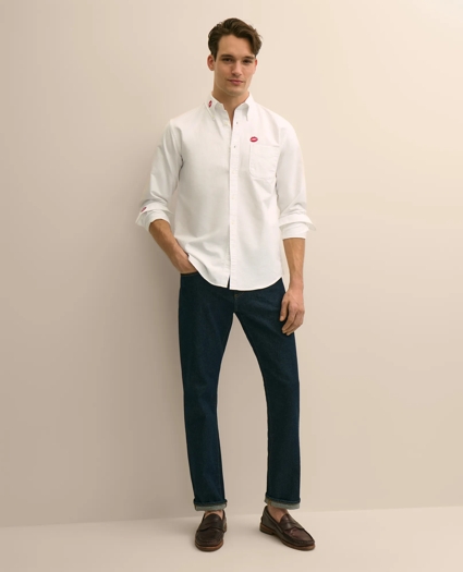 Marilyn Monroe 100 Friday Oxford Cotton Polo Button-Down Shirt, image 2