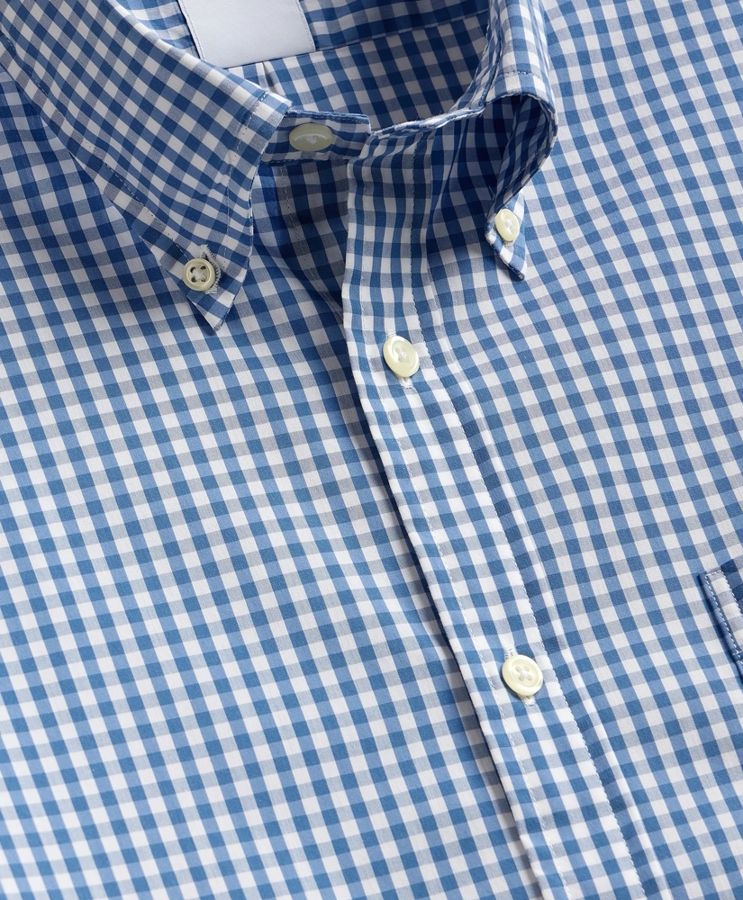 Performance Series Stretch Polo Button-Down Collar, Gingham Sport Shirt, image 5