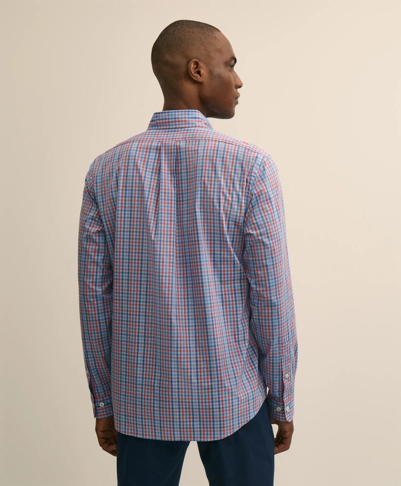Performance Series Stretch Polo Button-Down Collar, Gingham Sport Shirt, image 4