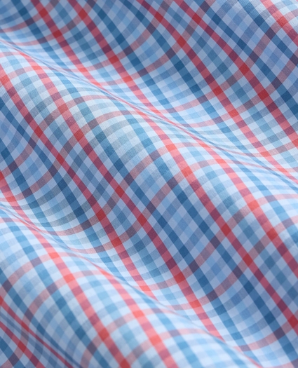 Performance Series Stretch Polo Button-Down Collar, Gingham Sport Shirt, image 6