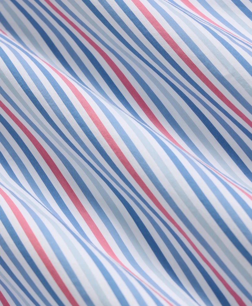 Performance Series Stretch Polo Button-Down Collar, Multi-Stripe Sport Shirt, image 6