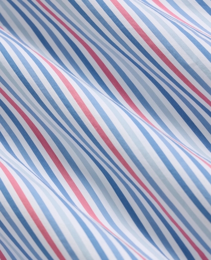 Performance Series Stretch Polo Button-Down Collar, Multi-Stripe Sport Shirt, image 6