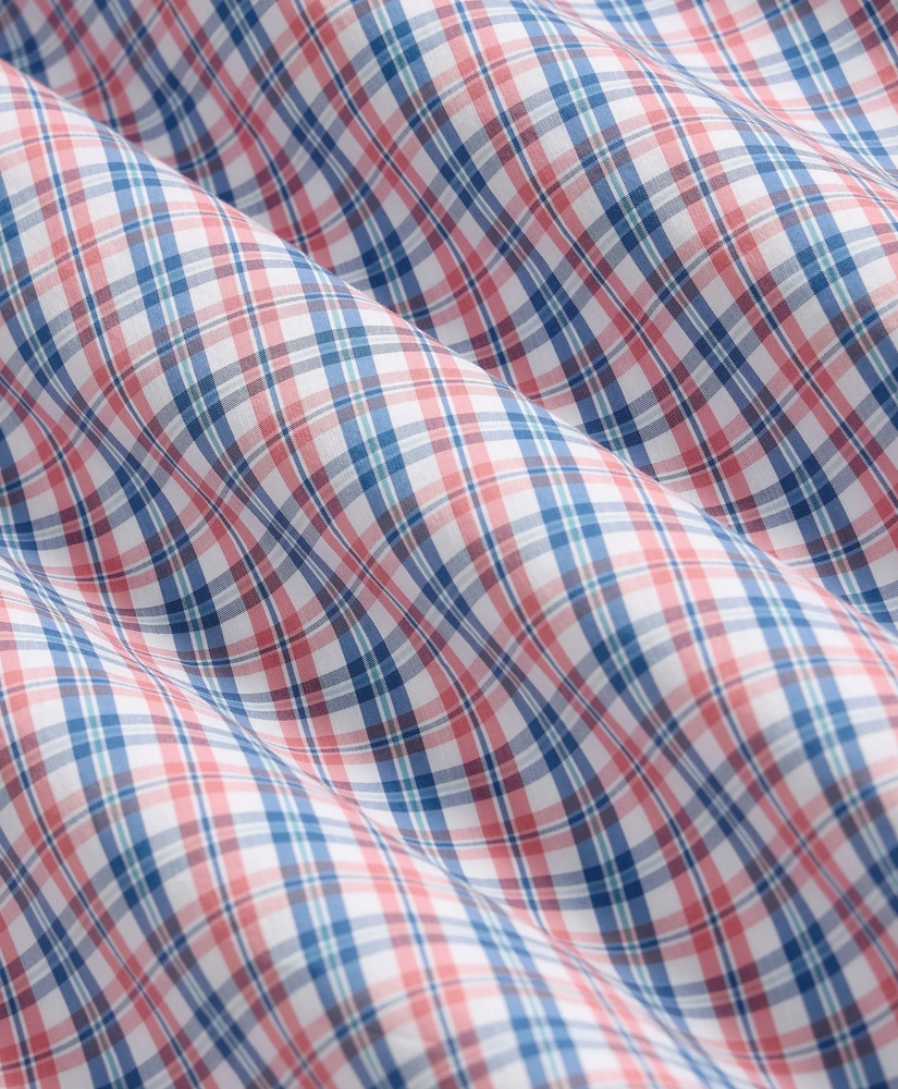 Performance Series Stretch Polo Button-Down Collar, Check Sport Shirt, image 7