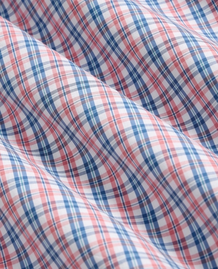 Performance Series Stretch Polo Button-Down Collar, Check Sport Shirt, image 7