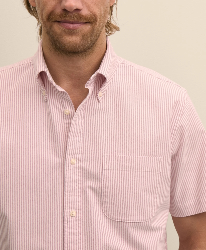 Friday Shirt, Oxford Candy Stripe, Short Sleeve, image 2