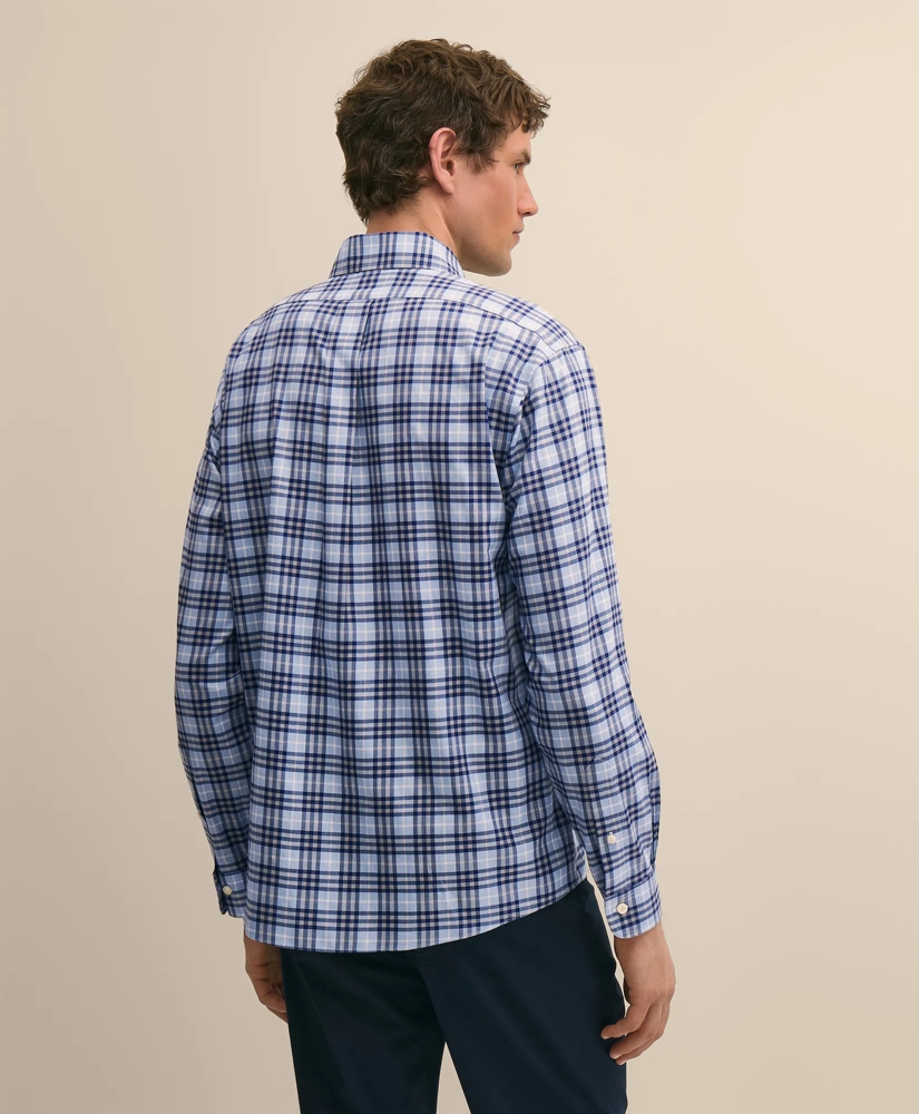 Stretch Supima&reg; Cotton Non-Iron Twill Polo Button Down Collar, Tartan Sport Shirt, image 4
