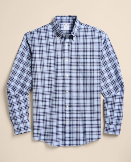 Stretch Supima&reg; Cotton Non-Iron Twill Polo Button Down Collar, Tartan Sport Shirt, image 5