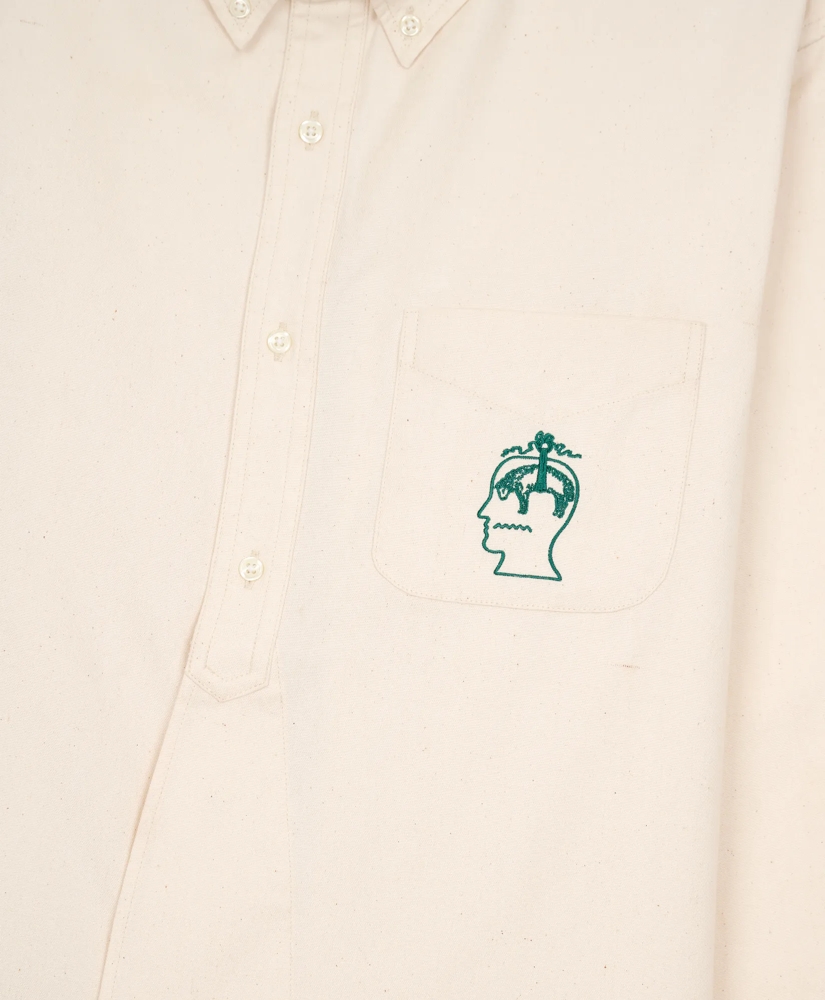 Brooks Brothers x Brain Dead Cotton Embroidered Oxford Button-Down Collar, Sport Shirt, image 3