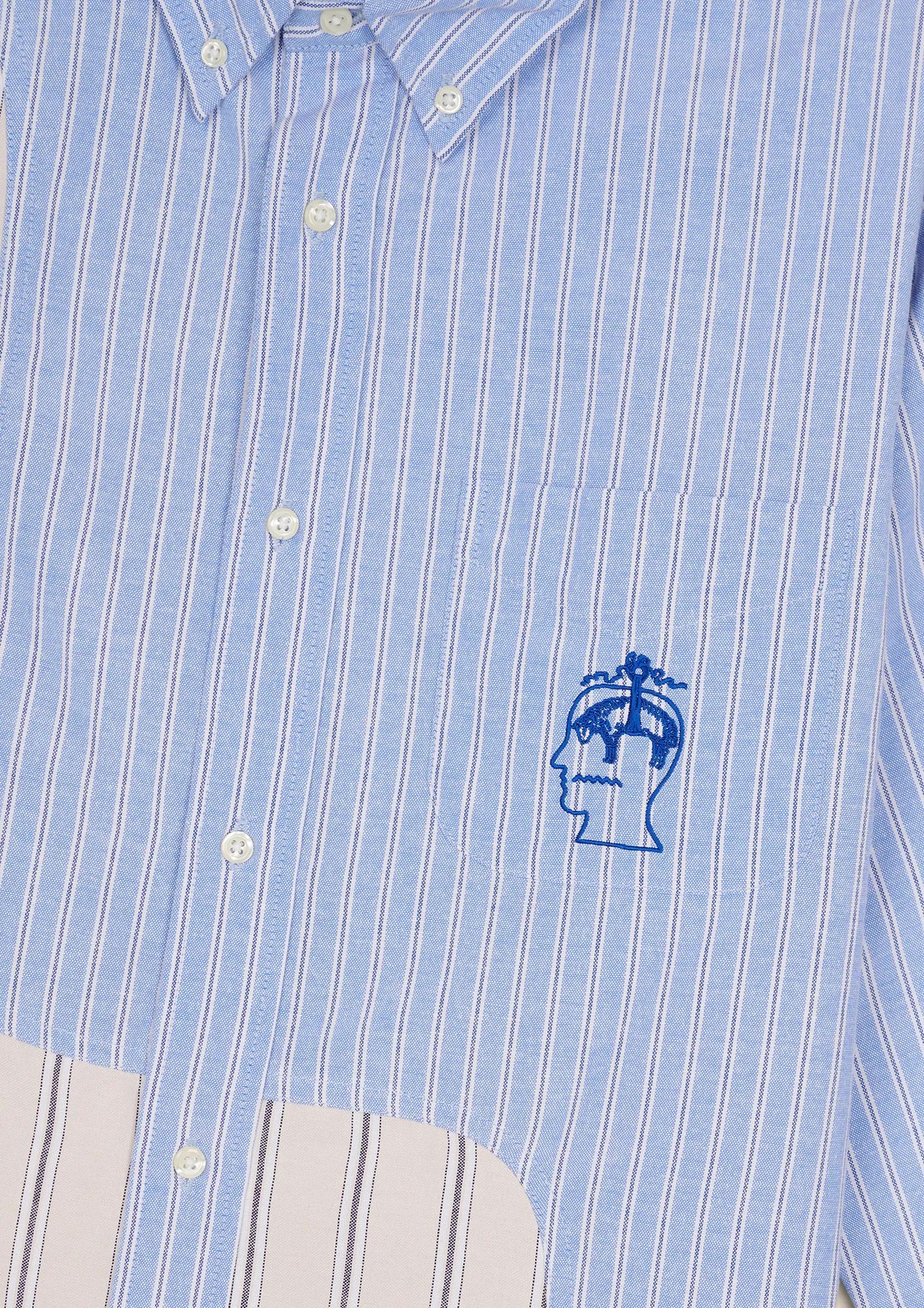 Brooks Brothers x Brain Dead Cotton Blend Embroidered Oxford Button-Down Collar, Striped Sport Shirt, image 2
