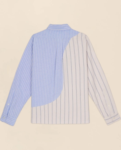 Brooks Brothers x Brain Dead Cotton Blend Embroidered Oxford Button-Down Collar, Striped Sport Shirt, image 3