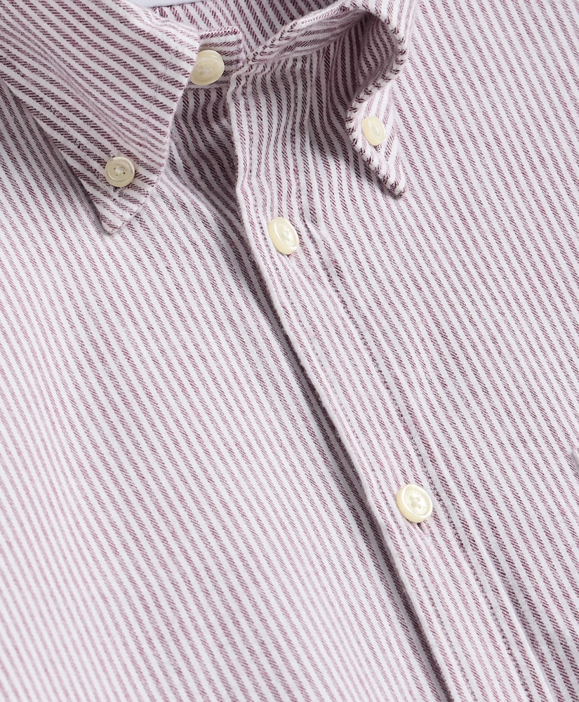 Portuguese Flannel Button Down Collar, Candy Stripe Shirt, image 5