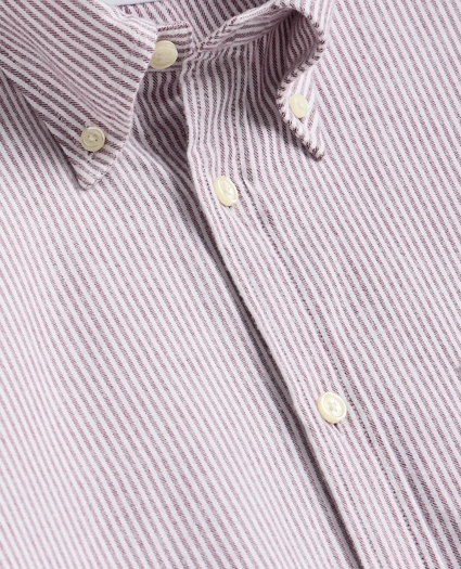 Portuguese Flannel Button Down Collar, Candy Stripe Shirt, image 5