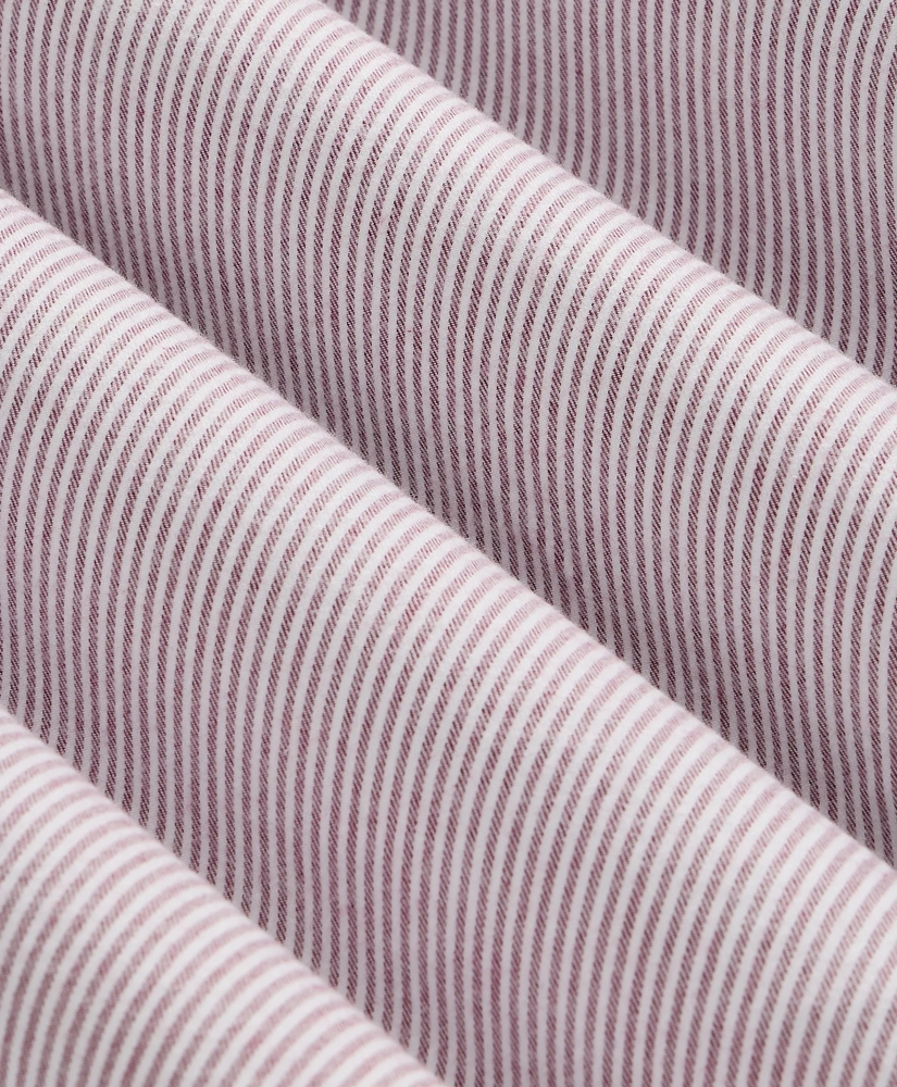 Portuguese Flannel Button Down Collar, Candy Stripe Shirt, image 6