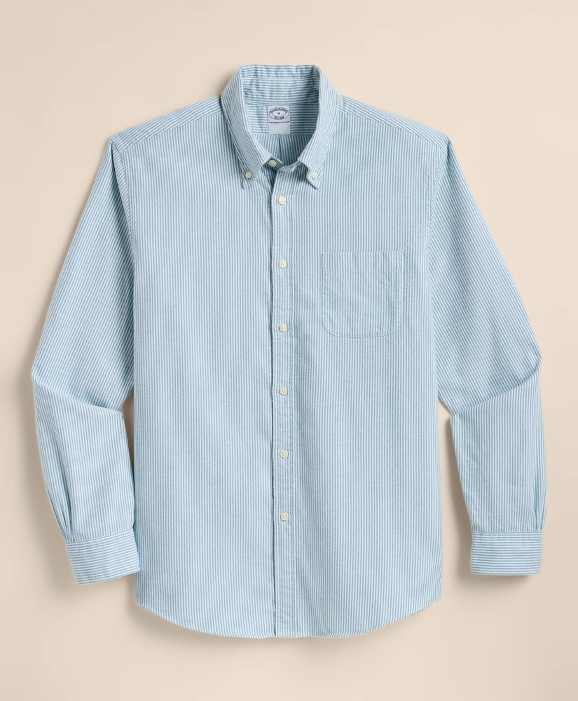 Portuguese Flannel Button Down Collar, Candy Stripe Shirt, image 2