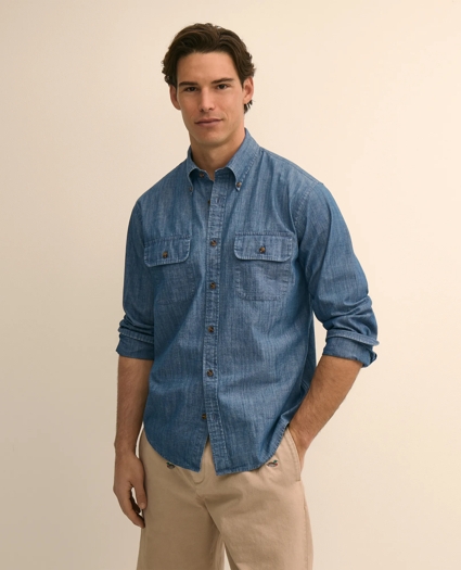 Friday Chambray Work Shirt, image 1
