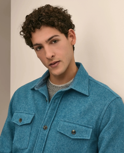 Wool Blend Shirt Jacket, image 3