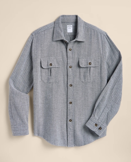 Cotton Flannel Shirt Jacket, image 1