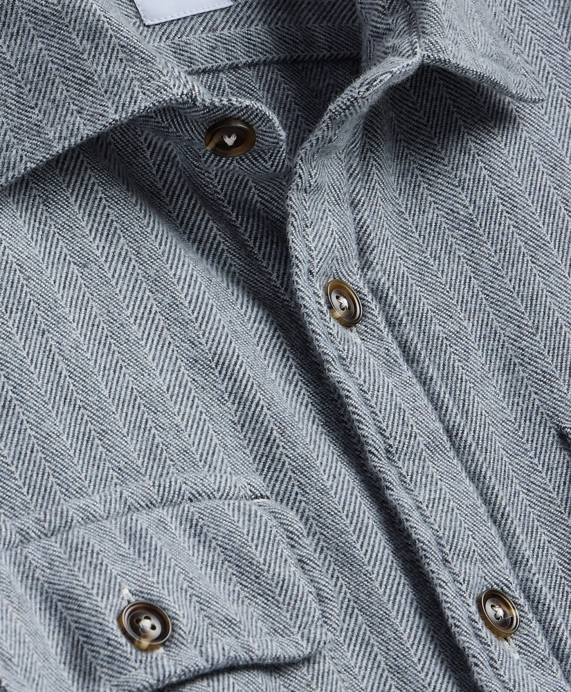 Cotton Flannel Shirt Jacket, image 2