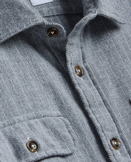 Cotton Flannel Shirt Jacket, image 2