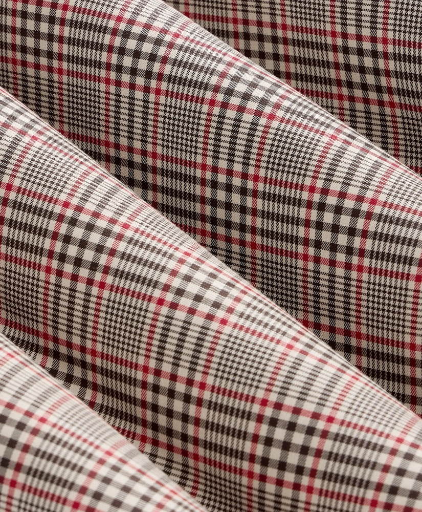 Stretch Cotton Non-Iron Twill Button Down Collar, Plaid Sport Shirt, image 6