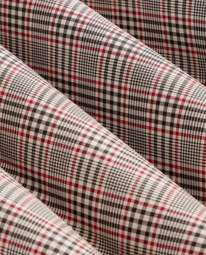 Stretch Cotton Non-Iron Twill Button Down Collar, Plaid Sport Shirt, image 6