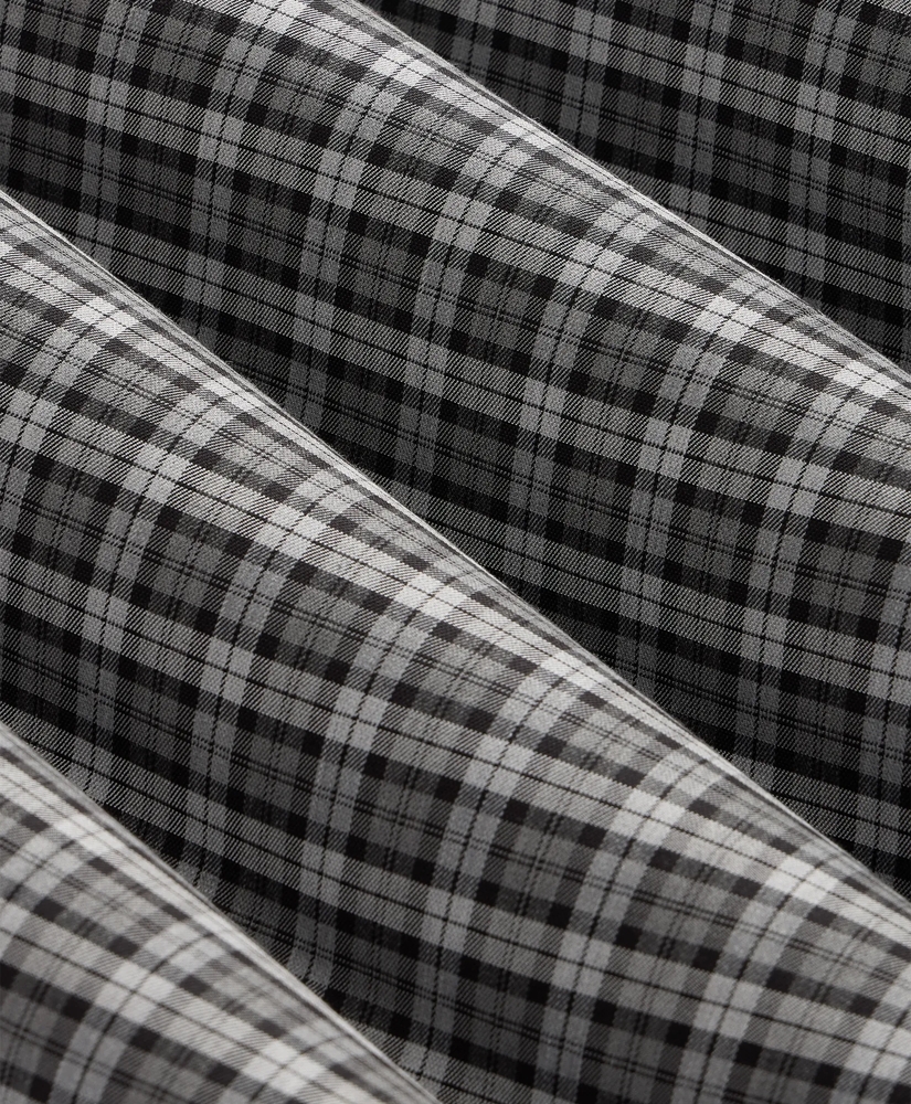 Stretch Cotton Non-Iron Twill Button Down Collar, Plaid Sport Shirt, image 6