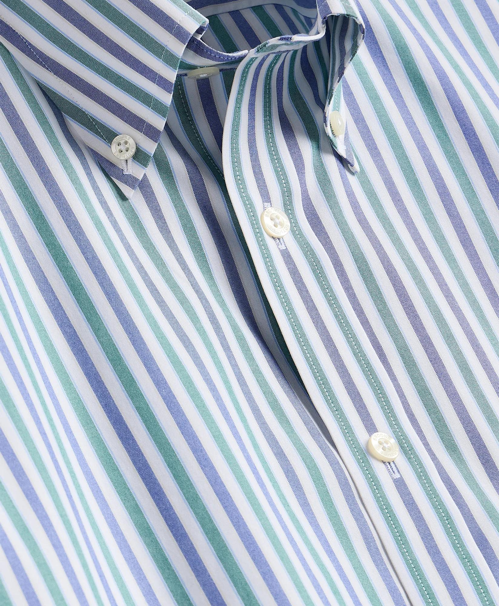 Stretch Non-Iron Broadcloth Button-Down Collar Short-Sleeve Sport Shirt, image 2
